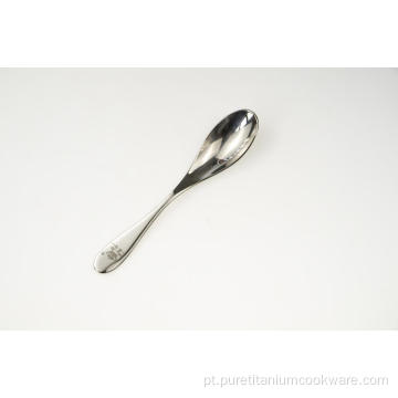 Talheres Ultralight Pure Titanium Spork Spoon Fork Talheres ao ar livre